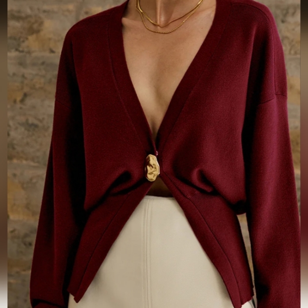 Gold Button Cardigan